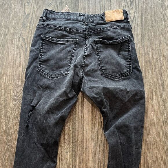 Pull & Bear Skinny Leg Black High Rise Jeans Size 31 - Picture 10 of 10